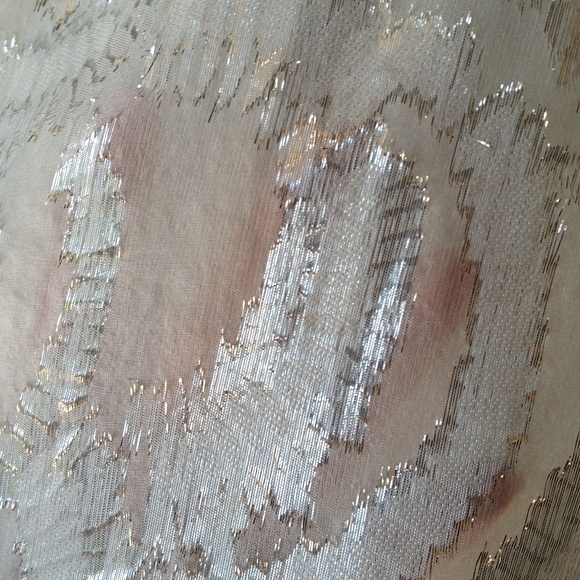 Maje Amanda Metallic Silver Sweatshirt Top - Picture 8 of 8